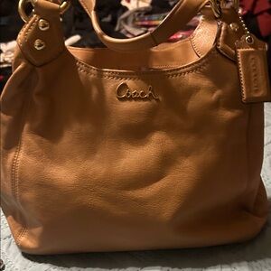 Coach Caramel Leather Shoulder Bag